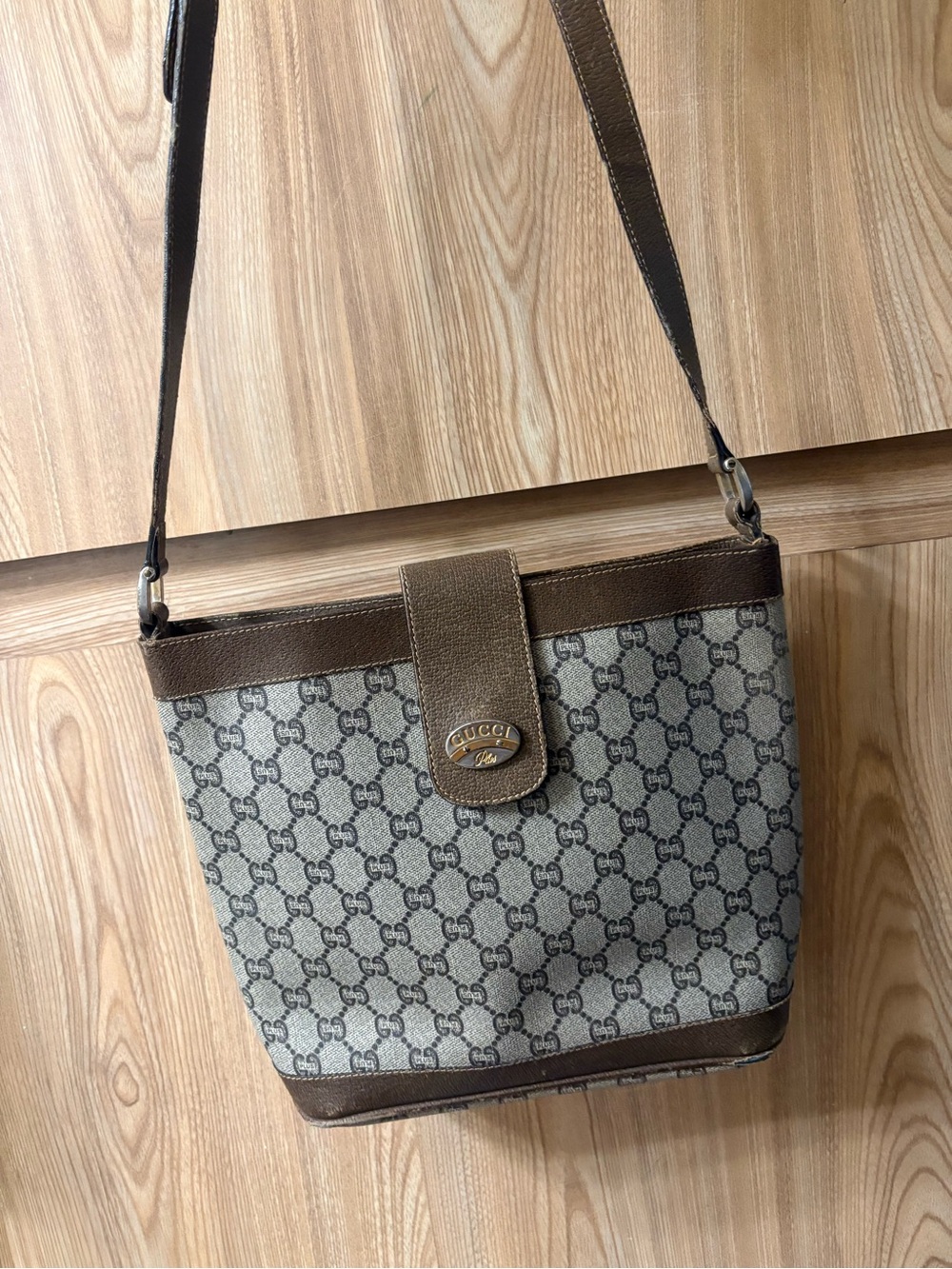 Auth Gucci Plus shoulder/crossbody bag W/COA